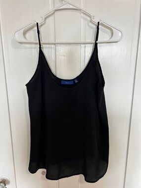 Black Silk Spaghetti-Strap Camisole